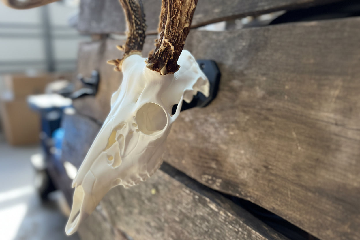 3D Printed European Deer Skull - Whitetail