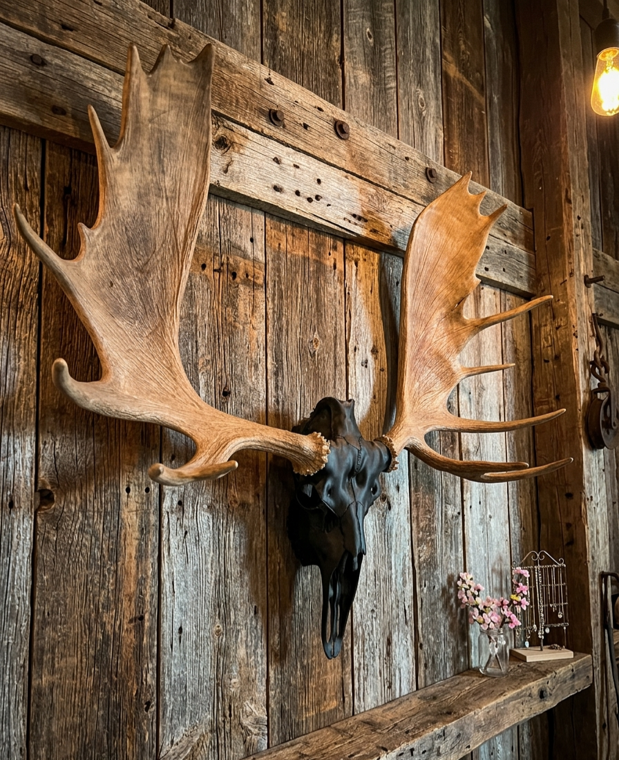 3D Printed European Moose Skull