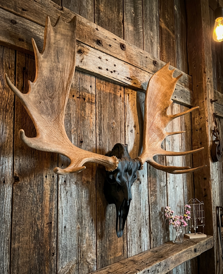 3D Printed European Moose Skull